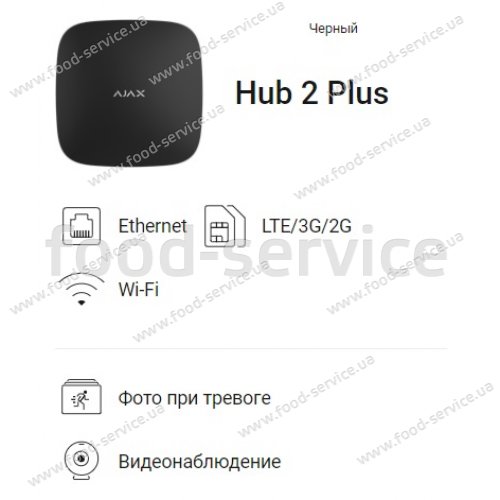 Централь Ajax Hub 2 Plus black